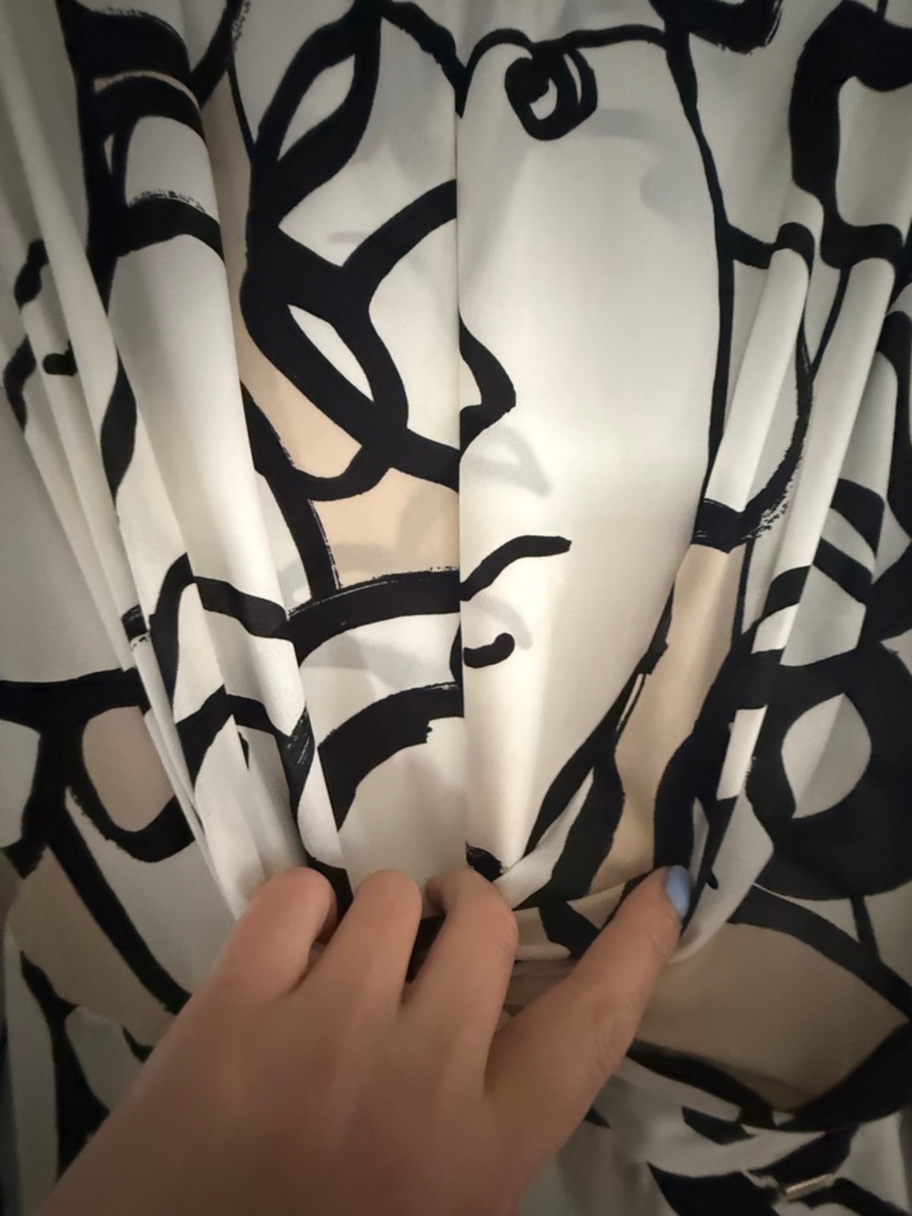 Armani Exchange Silk Blend Face Print Dress – Rare Statement Piece, Size 6 - Picture 6 of 13